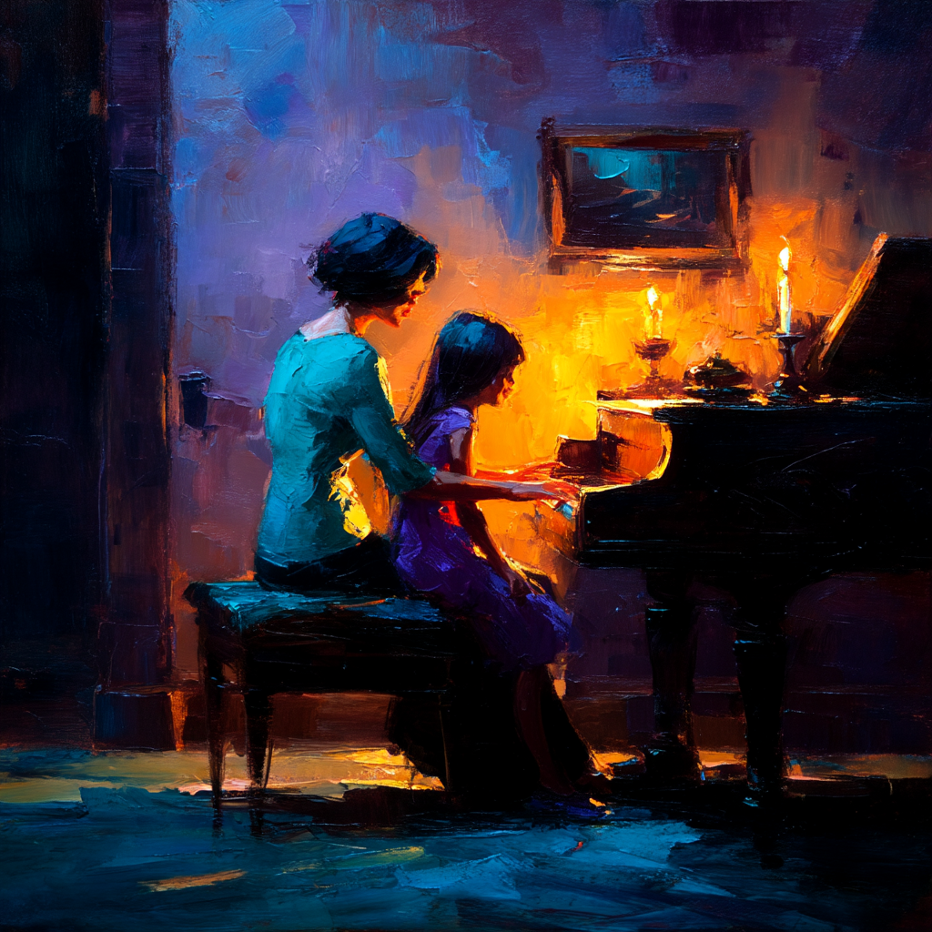 Harmonies At Twilight Paint By Color