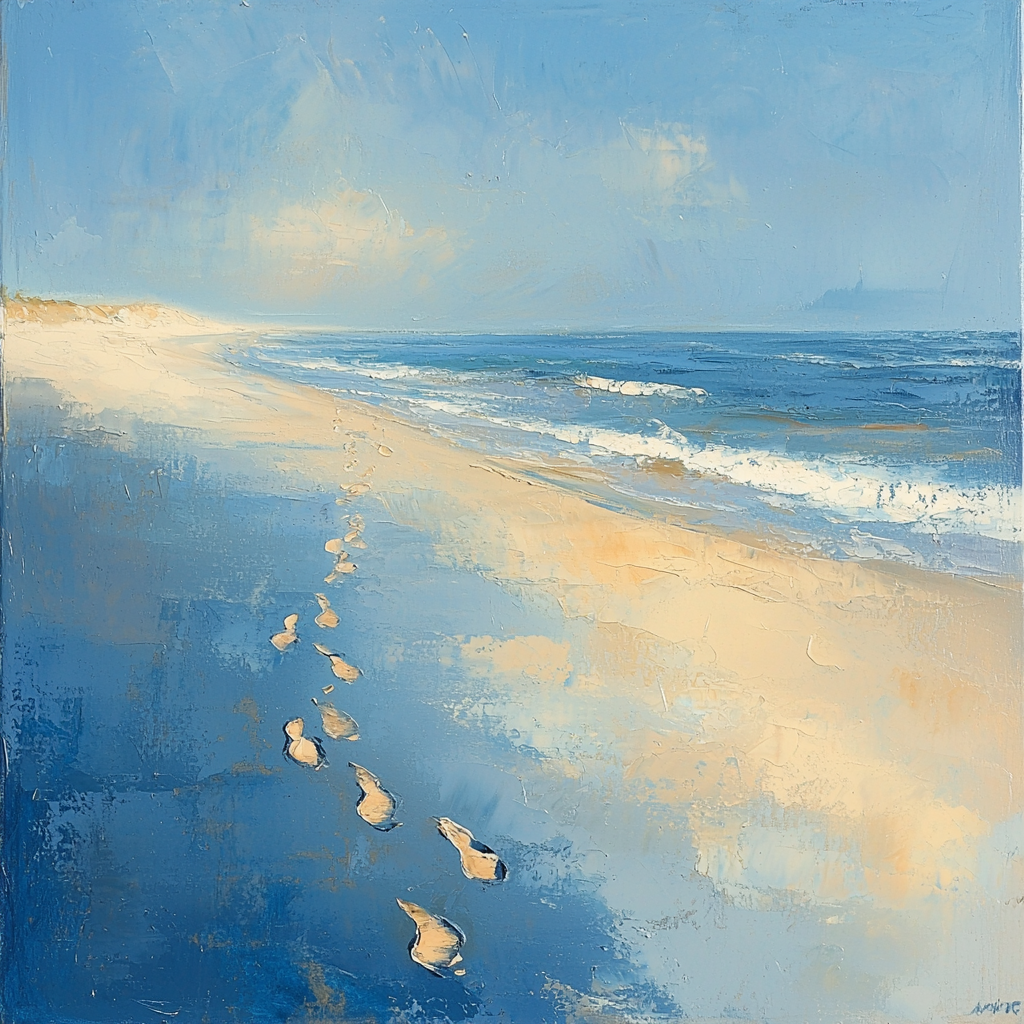 Footprints Of Love Numbered Painting Kits