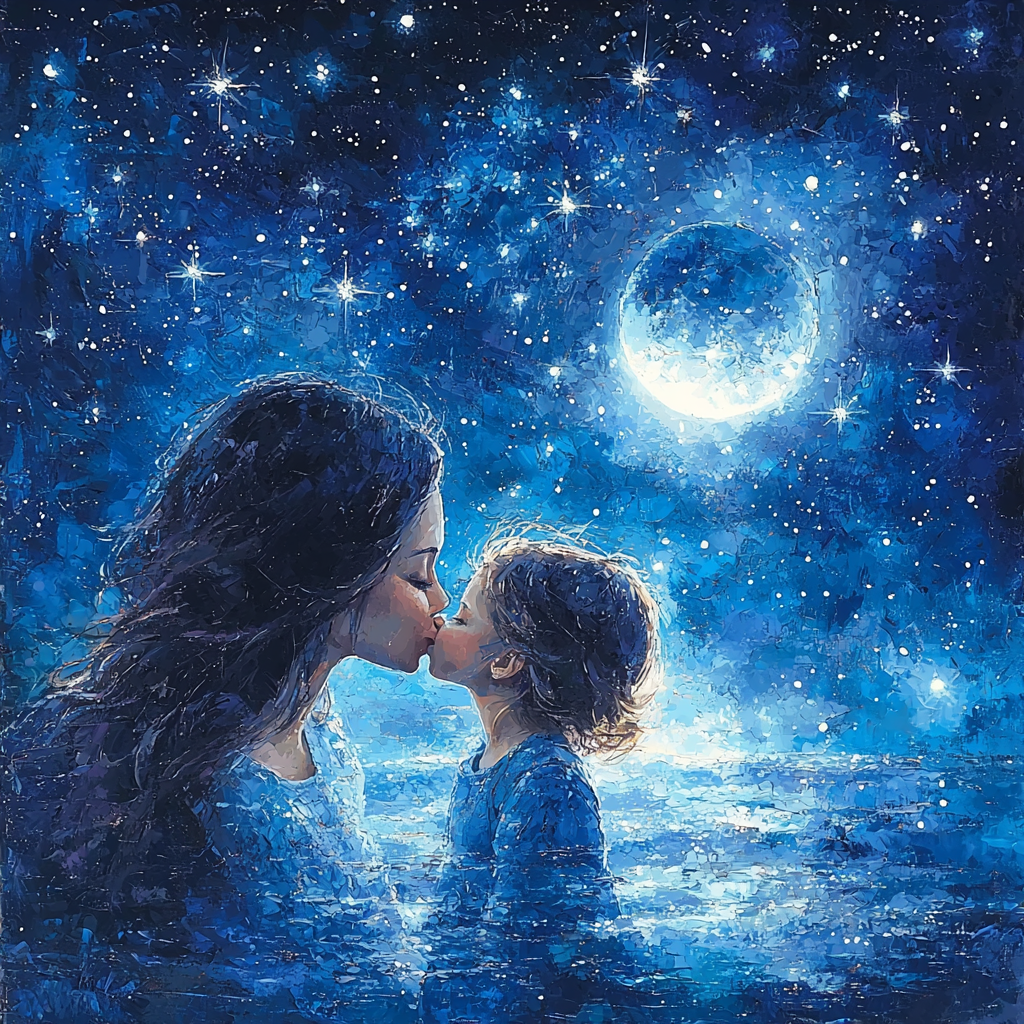 Kisses Under The Moon Paint By Numbers