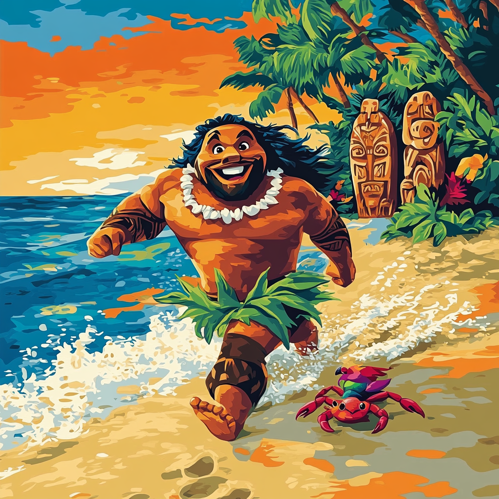 Maui Island Sun Run paint by number