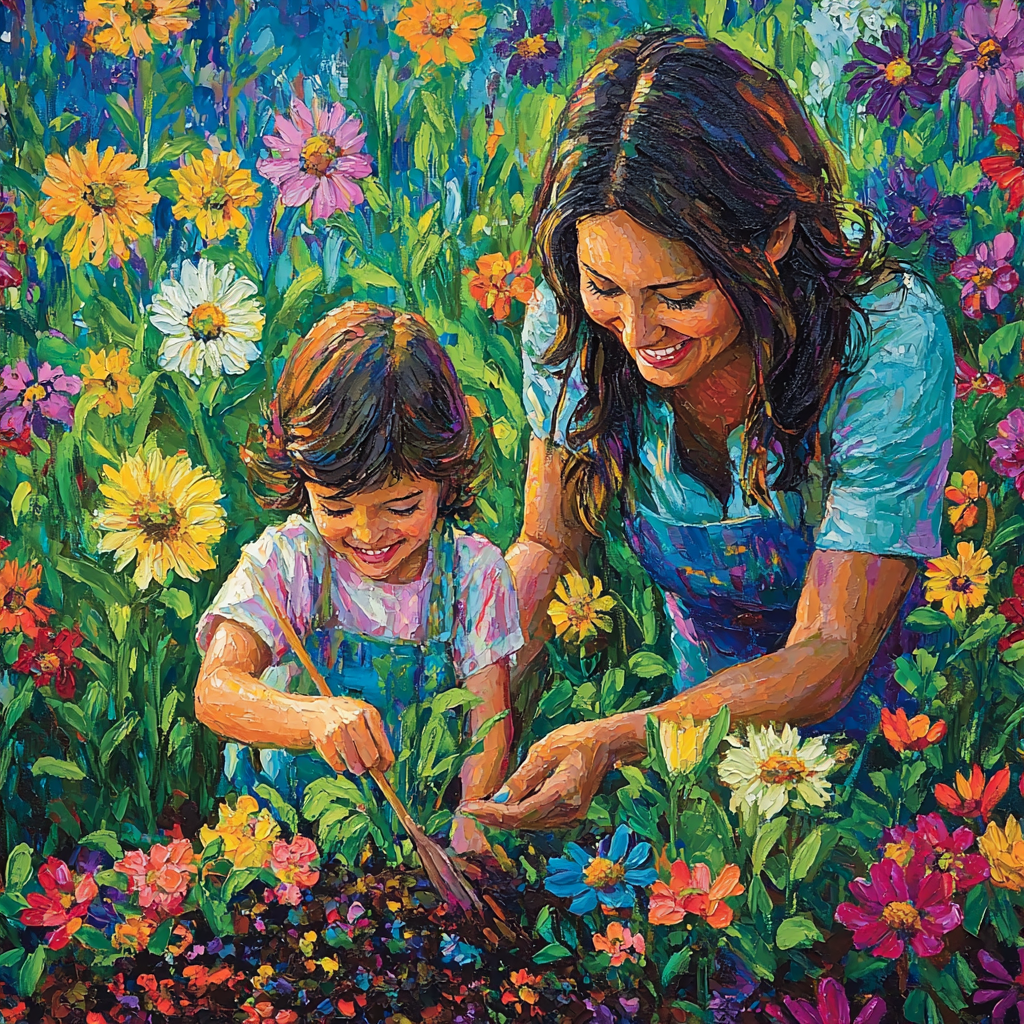 Our Special Garden Paint By Numbers Art