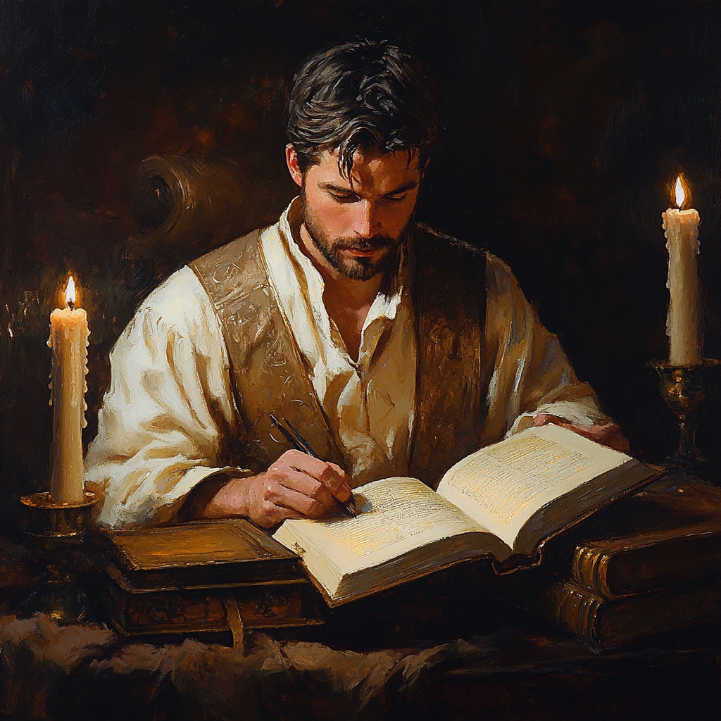 Rembrandt Inspired Scholar In Library DIY paint by numbers