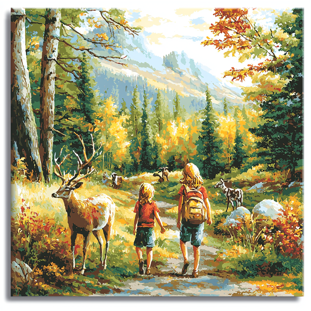 Exploring Nature's Wonders Paint By Numbers Art