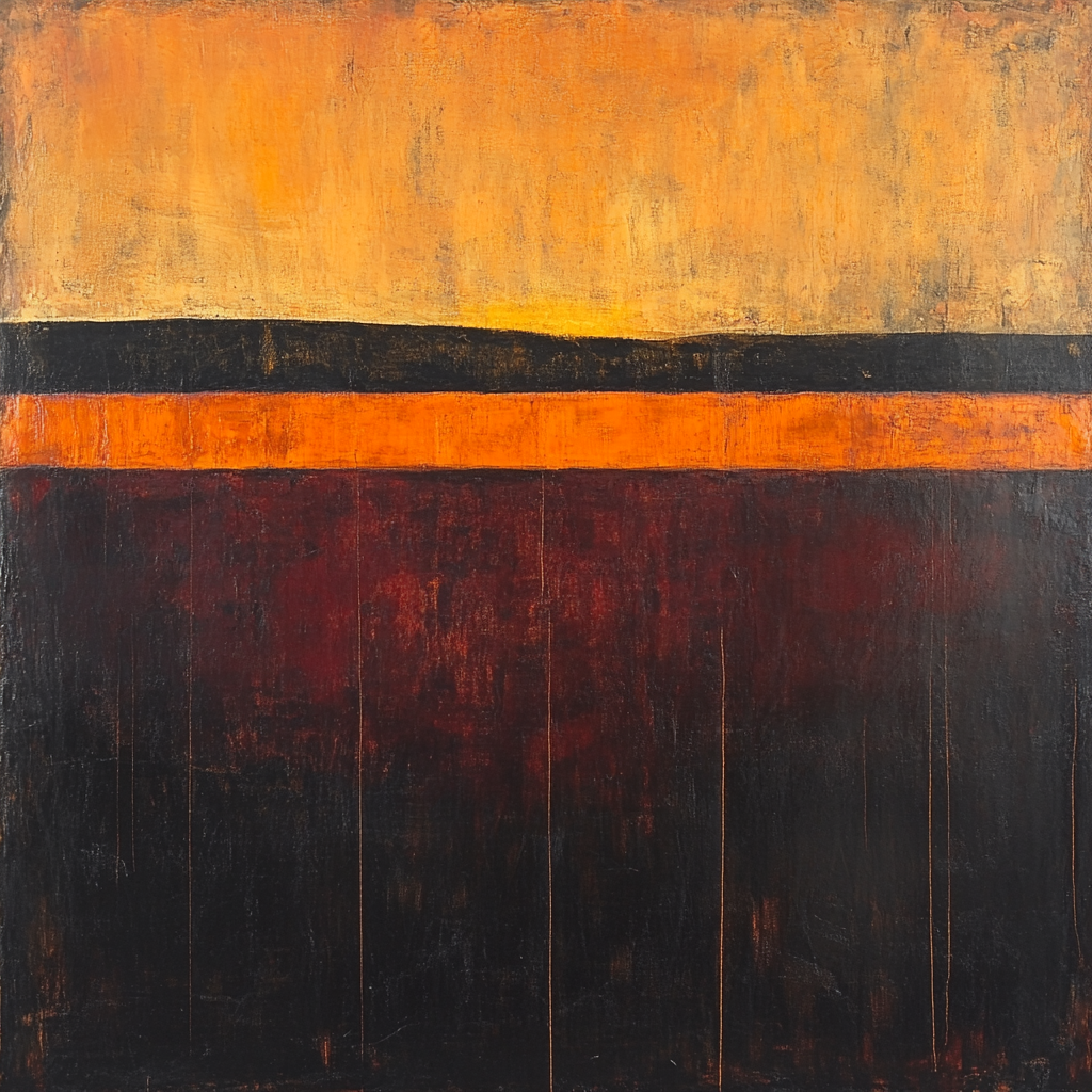 Mark Rothko Inspired Molten Horizon Painting by numbers kit