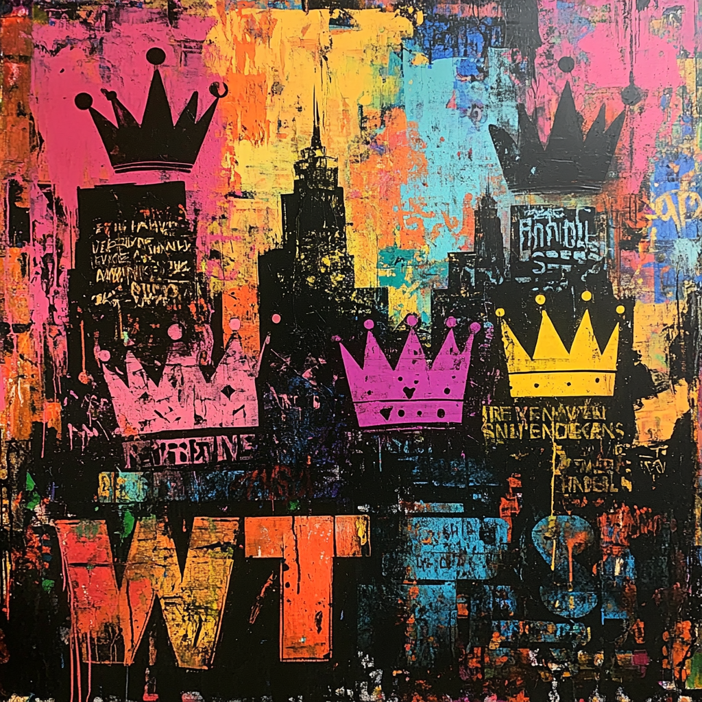 Basquiat Inspired City Mythology Painting by numbers kit