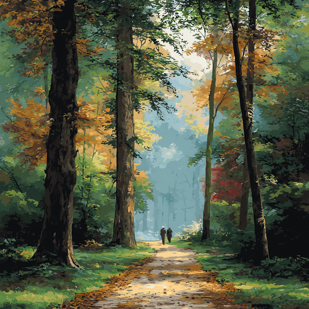 Gentle Forest Walk Painting By Numbers Kit