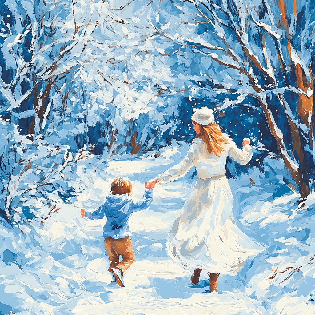 Winter’s Silent Dance Paint By Numbers Art