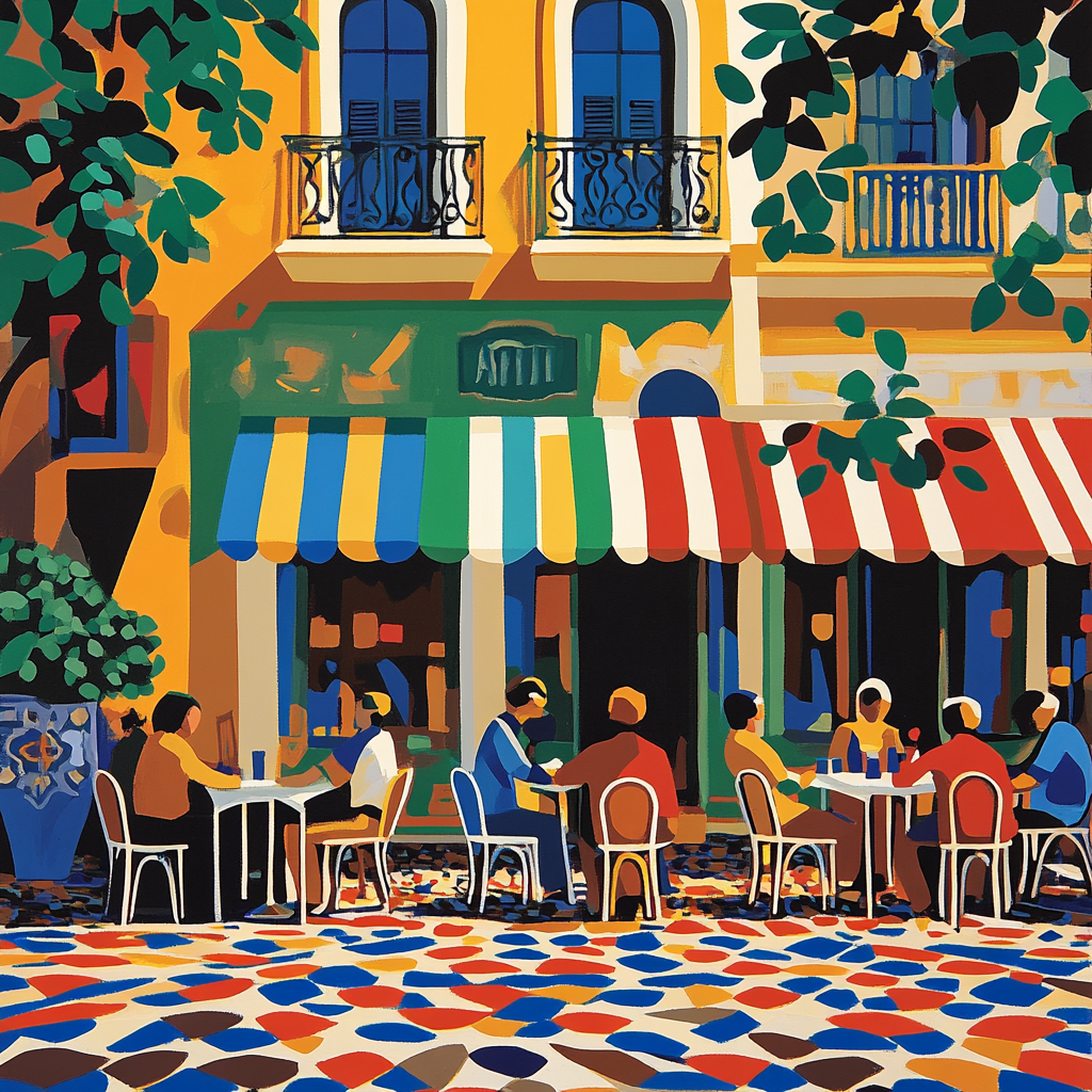 Matisse Inspired Café Terrace Paint by numbers kits