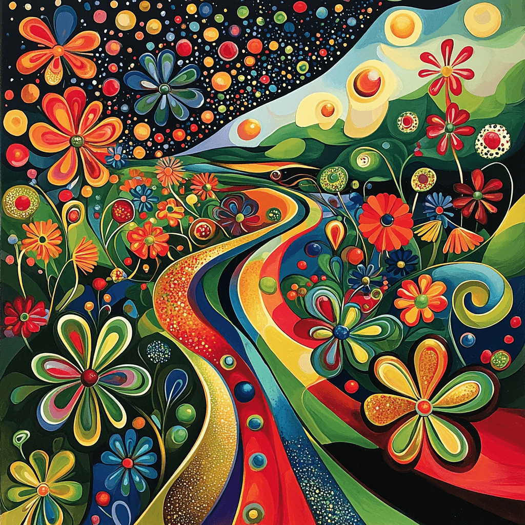 Salvador Dalí Inspired Surreal Garden Of Abstract Delight Paint By Numbers Kits