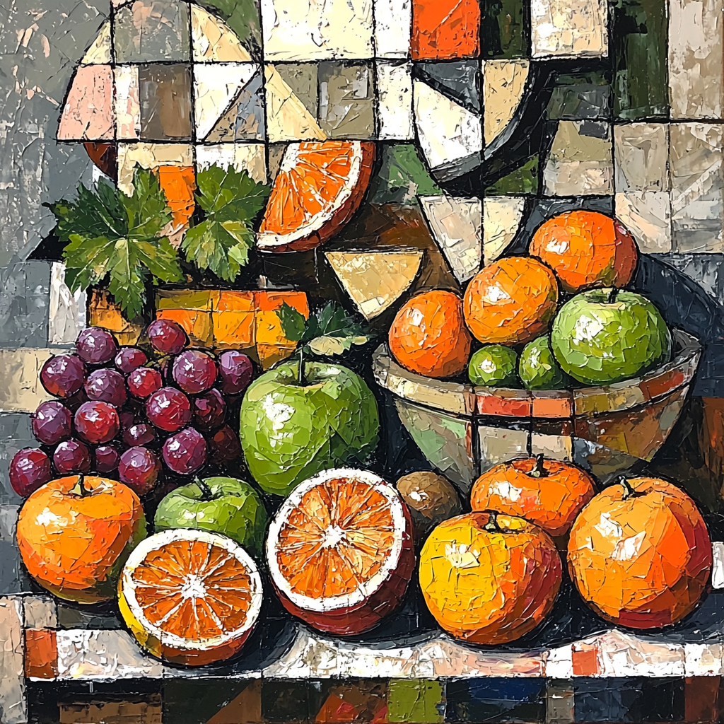 Juan Gris Inspired Fruits Of Inspiration Painting Number Kit