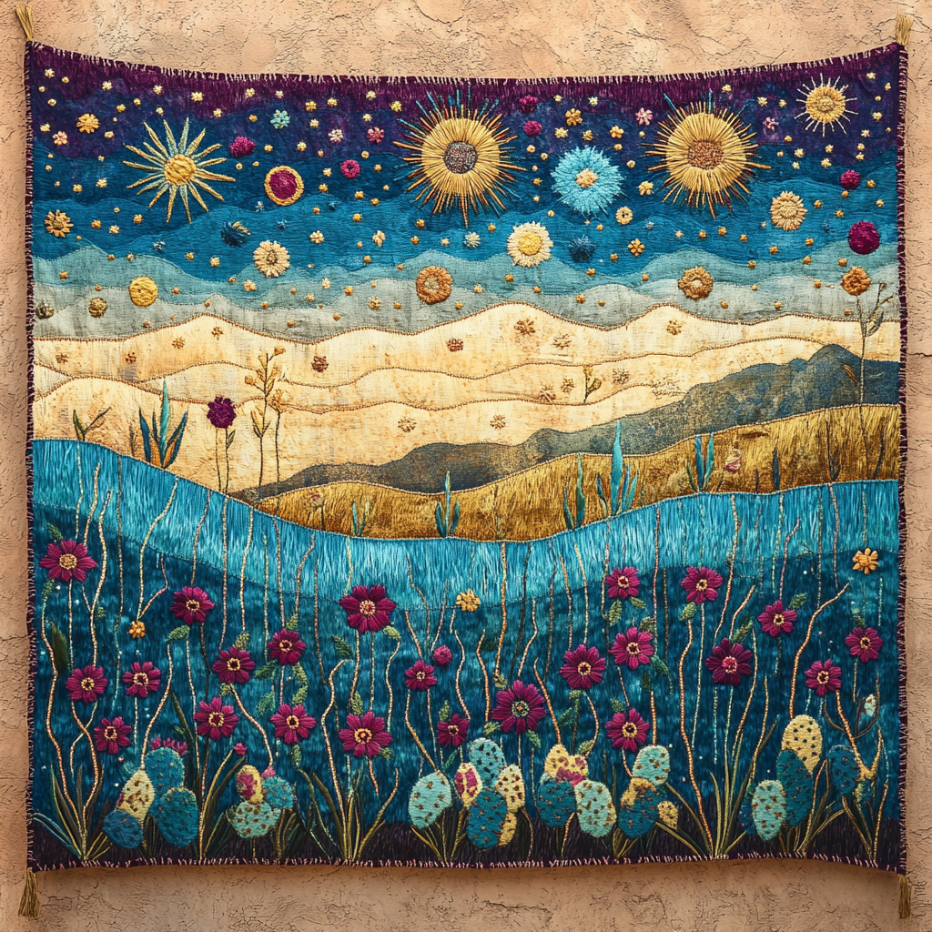 Frida Kahlo Inspired Cosmic Woven Memory Number painting