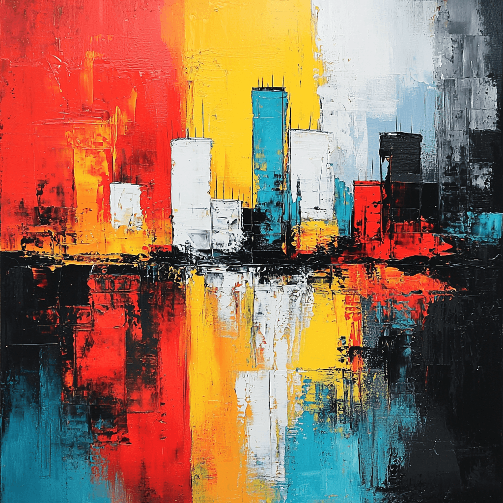 Munch Inspired Expressionist Urban Landscape - DIY Painting By Numbers Kit