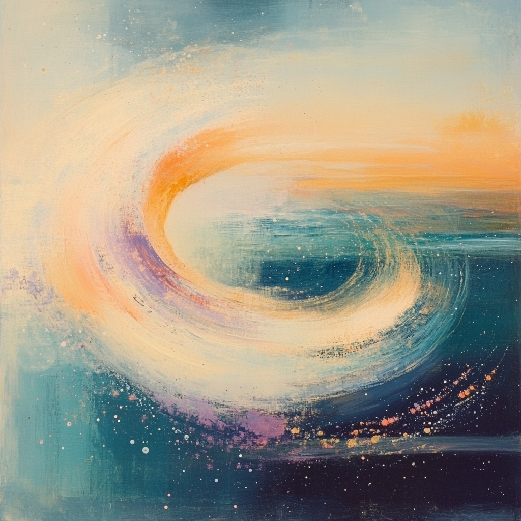 Edgar Degas Inspired Celestial Tea Leaves paint by color