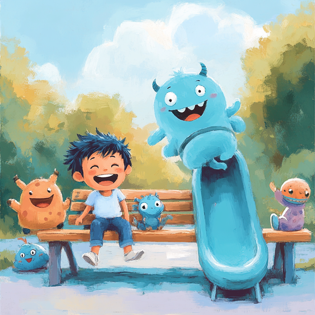 Sully And Boo Playground Giggle Painting by numbers kit