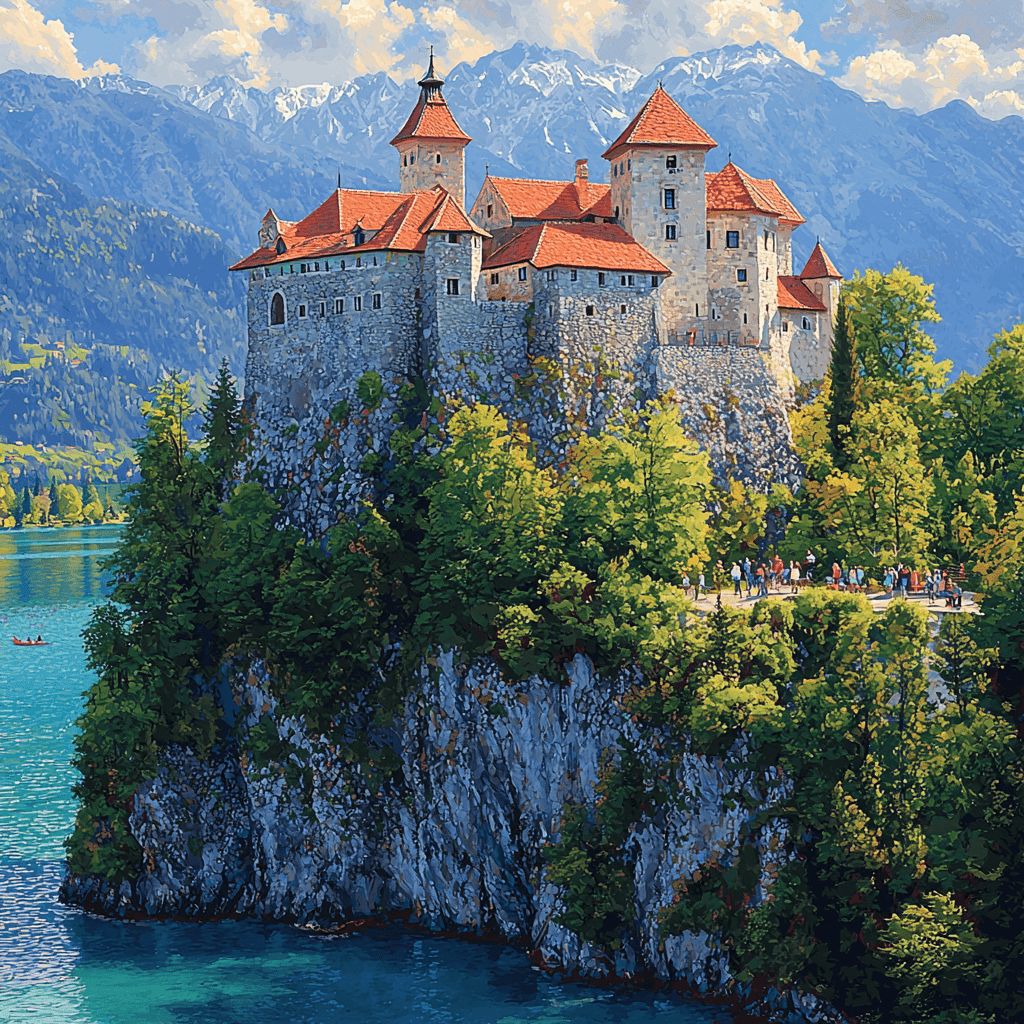 Bled Castle DIY Paint By Numbers