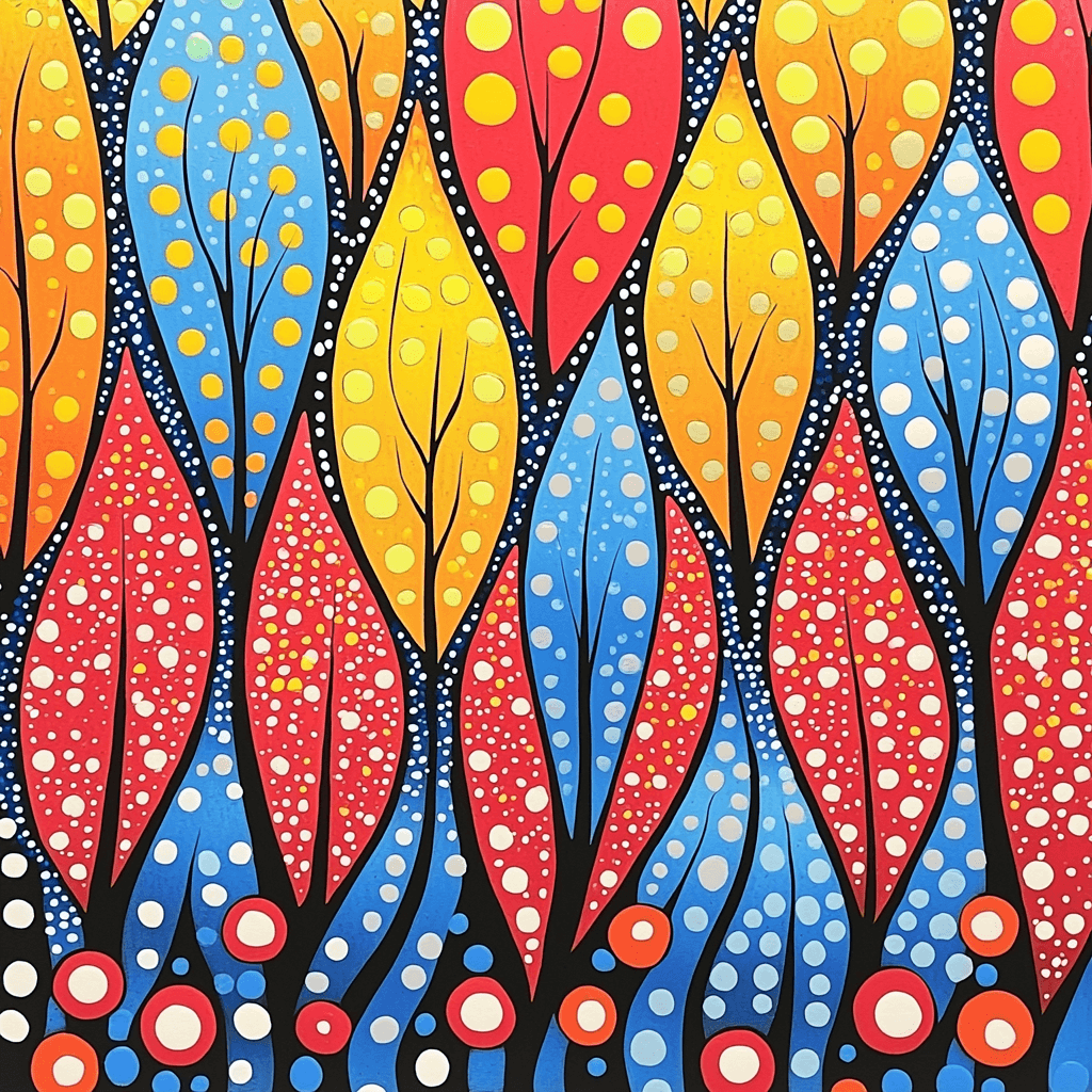 Yayoi Kusama Inspired Patterns Of Life Painting Number Kit