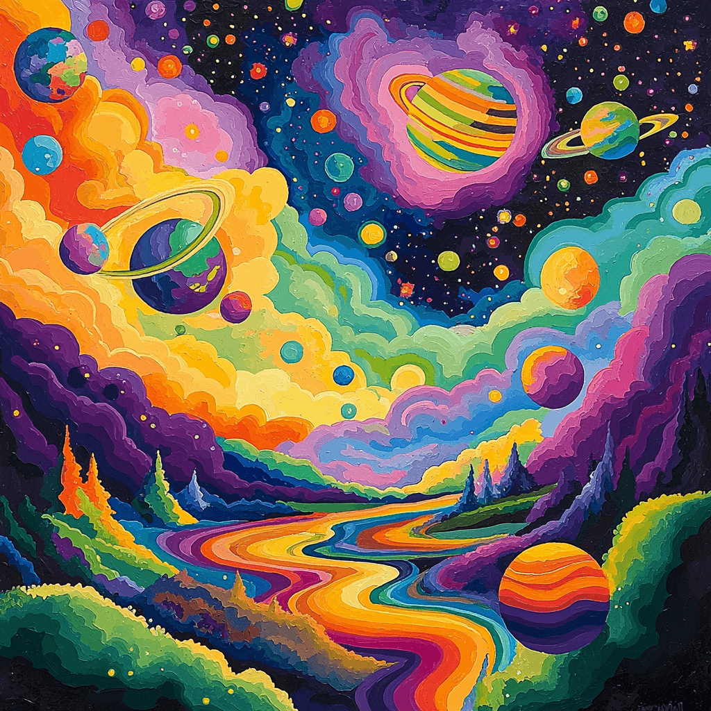 Wassily Kandinsky Inspired Captivating Cosmic Voyage DIY Paint By Numbers