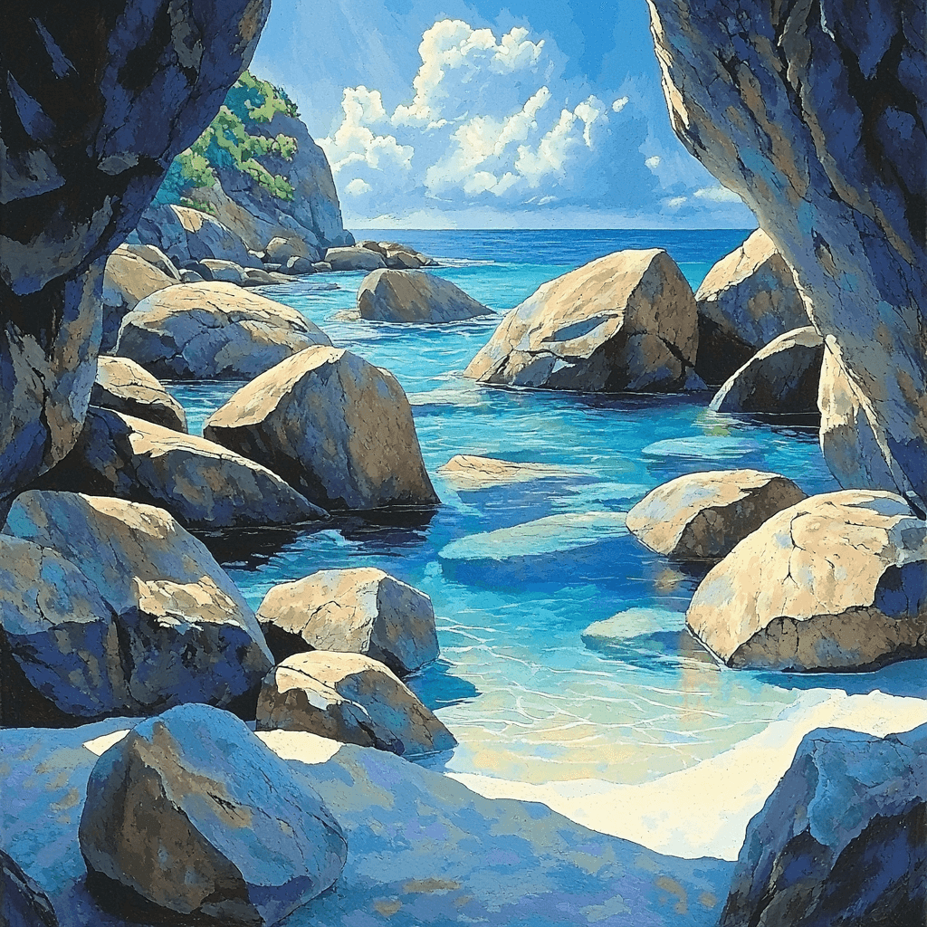 The Baths - Virgin Gorda, British Virgin Islands Number Painting