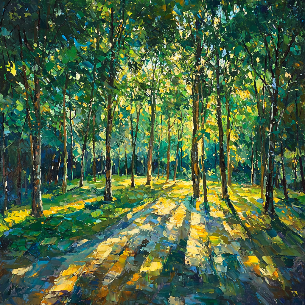 Paul Cézanne Inspired Mystic Grove Awakening Paint By Color