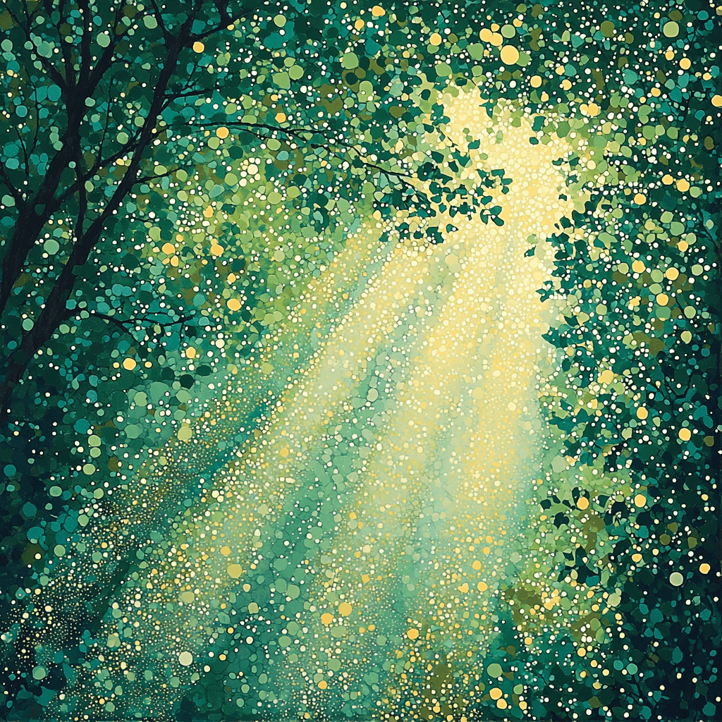 Georges Seurat Inspired Ethereal Light Rays Painting Number Kit