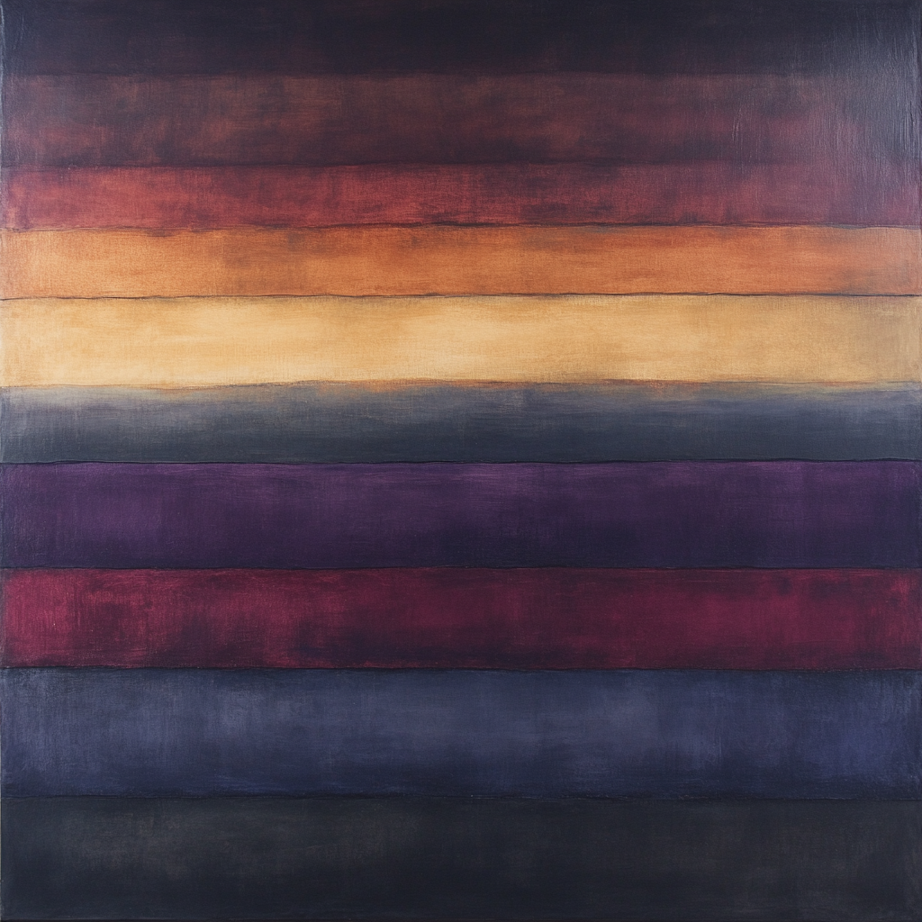 Rothko Inspired Twilight Fields Numbered painting kits