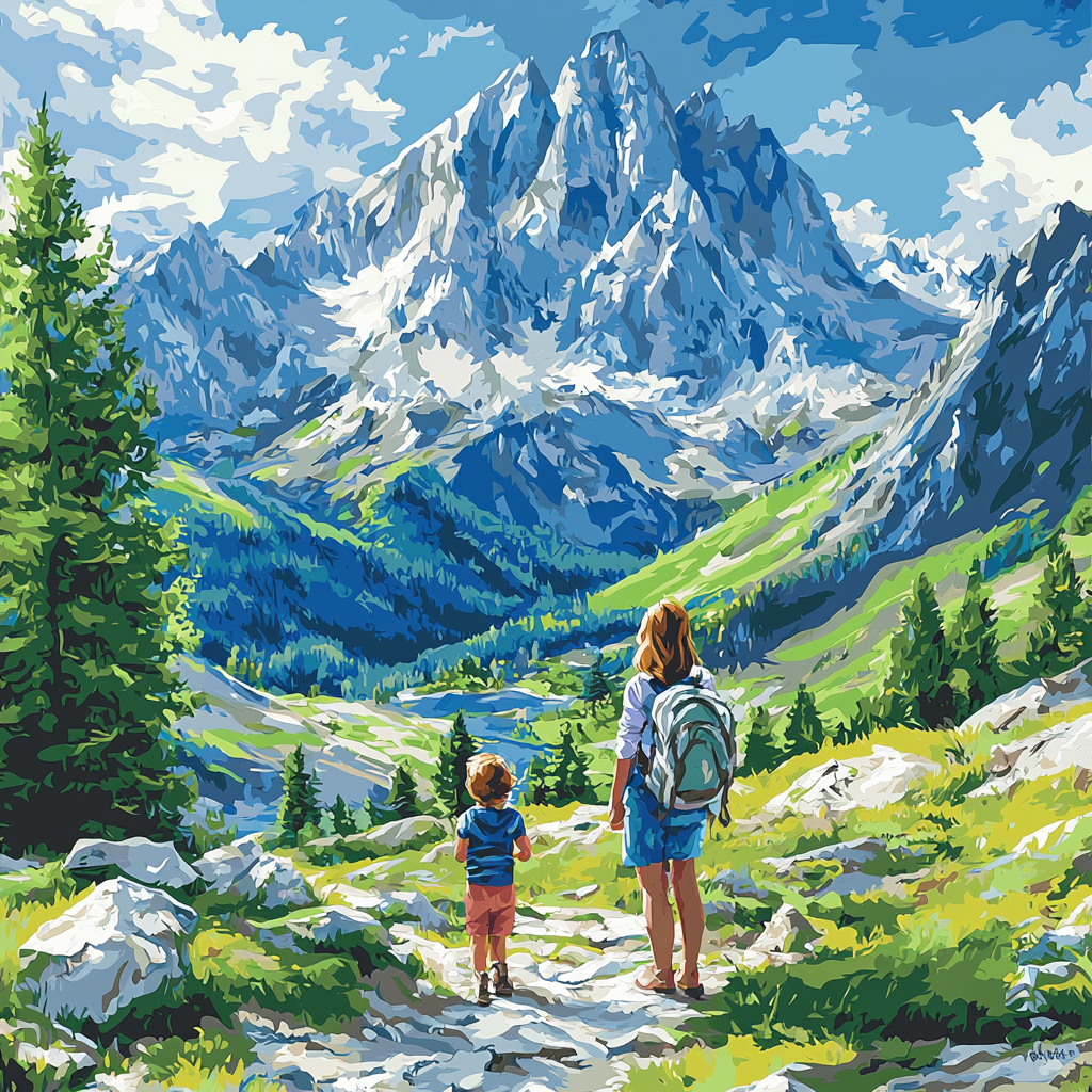 Mountain Echoes Of Love Painting Number Kit