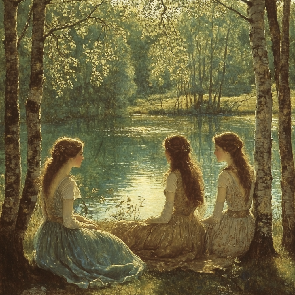 John William Waterhouse Inspired Mythological Nymphs Numbered painting kits