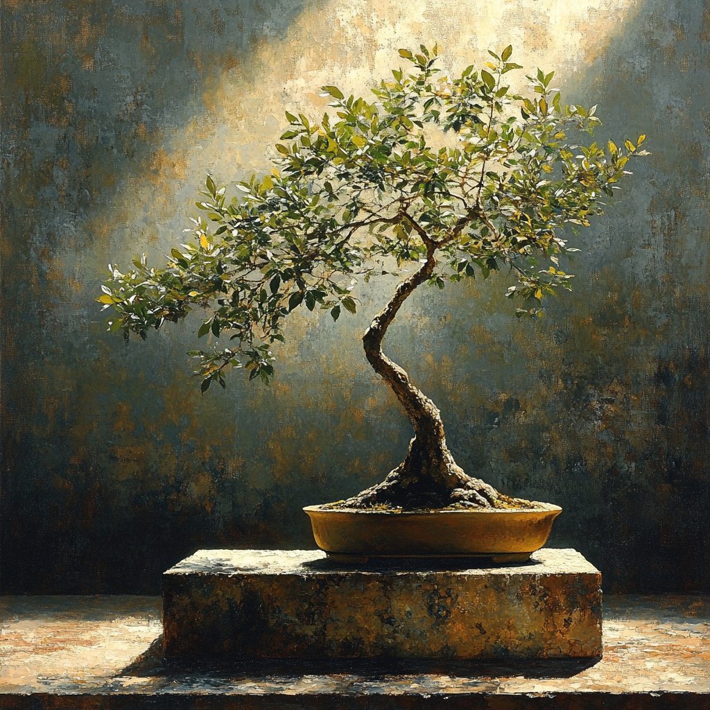 Caravaggio Inspired Twilight Bonsai DIY paint by numbers