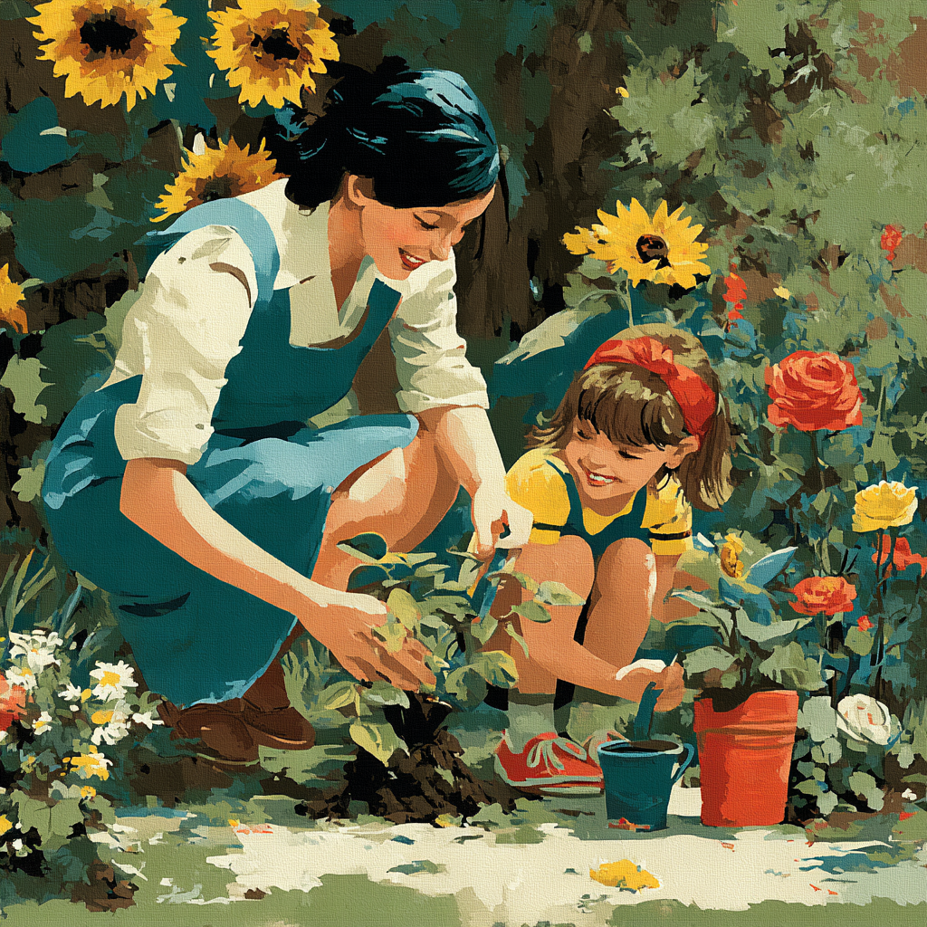 Mother's Garden Of Memories Paint By Number