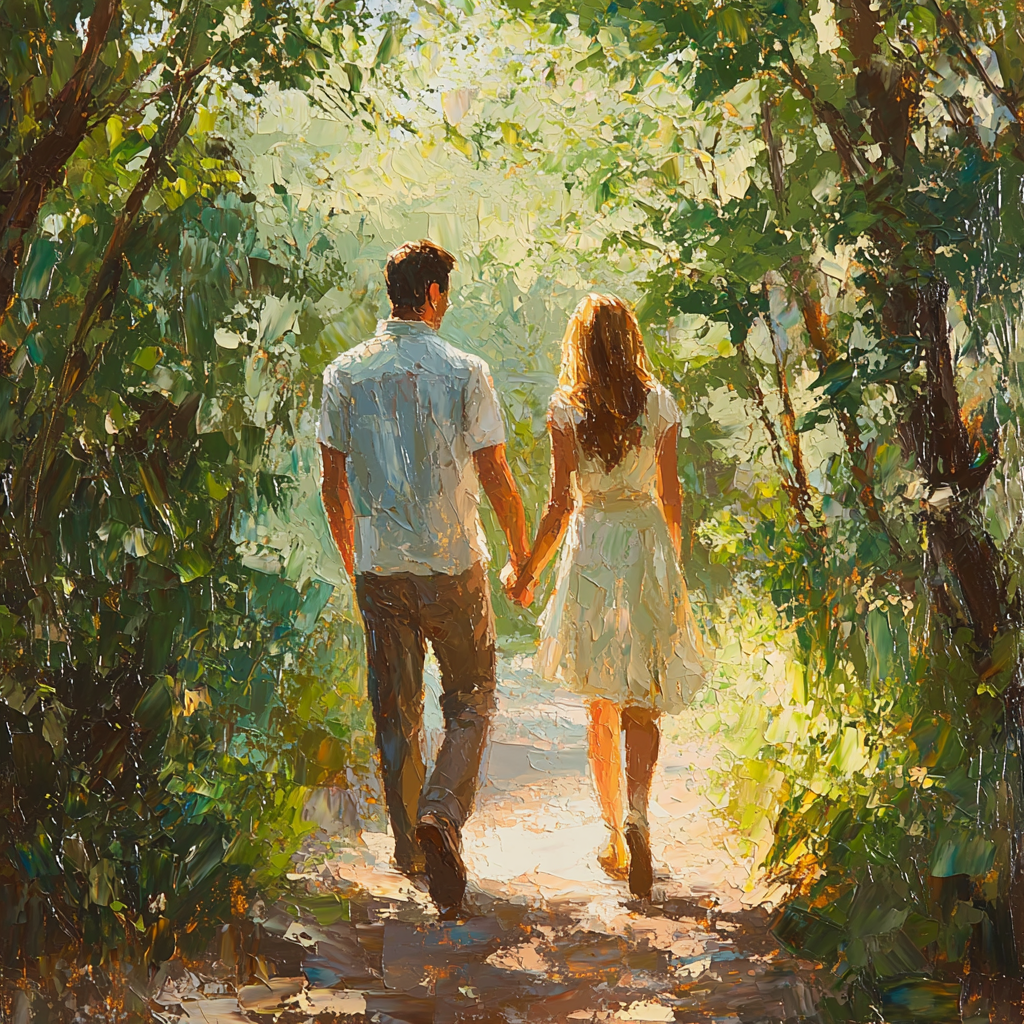 Walking Through Life Together Painting By Numbers Kit
