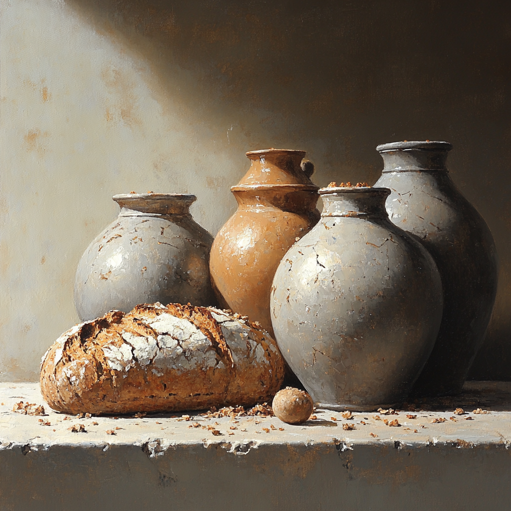 Diego Velázquez Inspired Earthenware Still Life Paint by numbers art