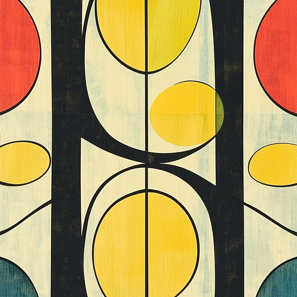 Joan Miró Inspired Surreal Interactions Number Painting