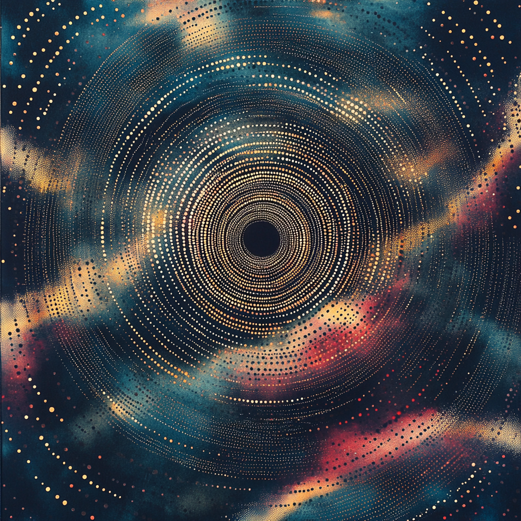 Georges Seurat Inspired Temporal Aurora Clockwork Paint by numbers kits