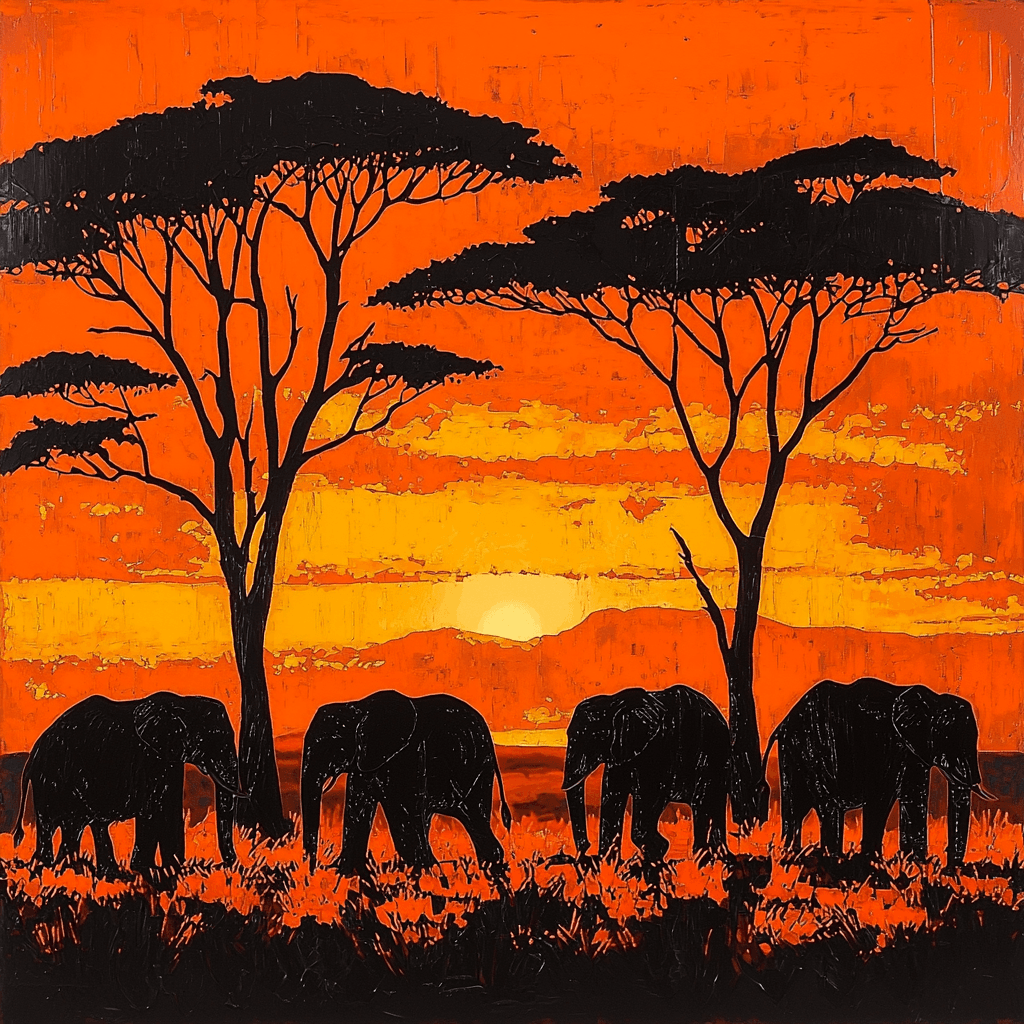 Caravaggio Inspired Silent Savanna Paint By Color