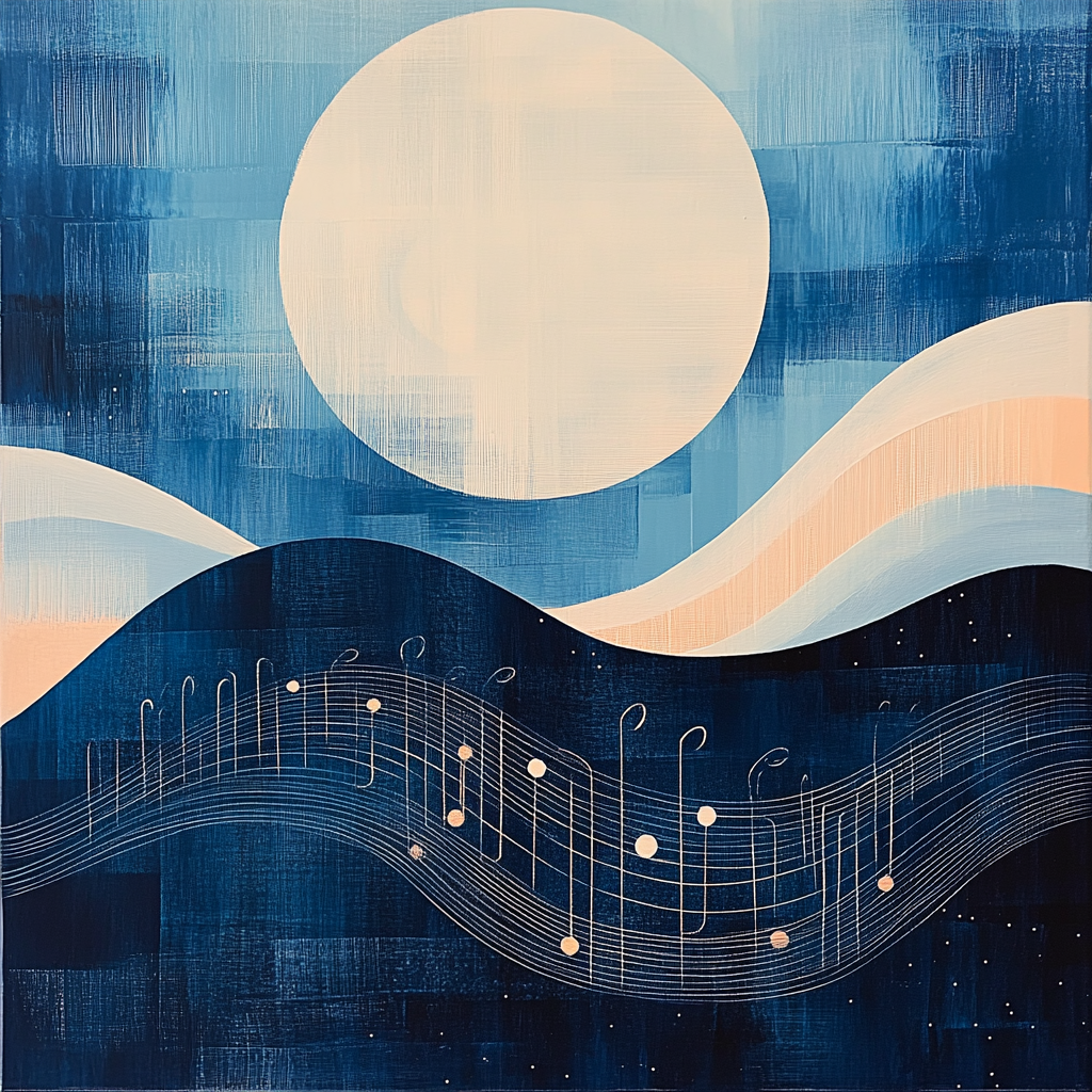 Paul Klee Inspired Lunar Melody Paint by numbers art