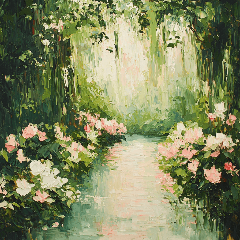 Claude Monet Inspired Botanical Symphony Painting Number Kit