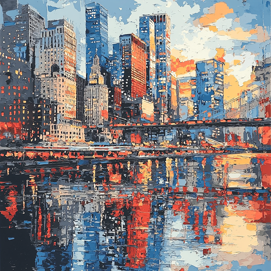 Edward Hopper Inspired Dynamic Reflections Paint By Numbers Art