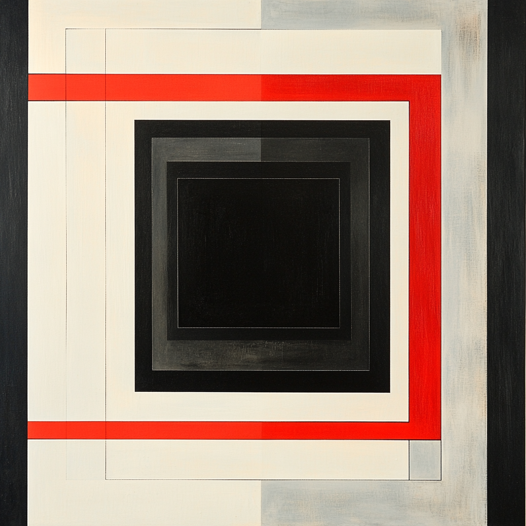 Kazimir Malevich Inspired Cosmic Square Harmony paint by color