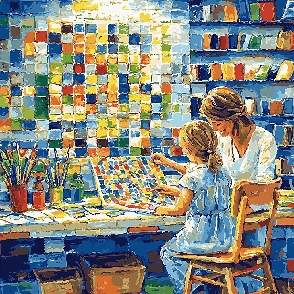 Mosaic Of Memories Painting Number Kit