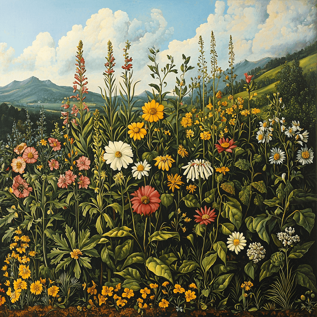 Albrecht Dürer Inspired Renaissance Flora Paint By Numbers