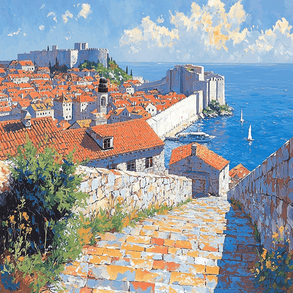 Dubrovnik Old Town - Croatia Paint By Number