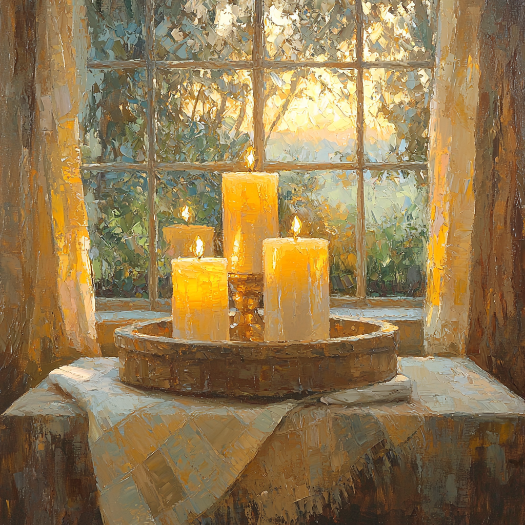 Guided By A Mother's Light Paint By Color