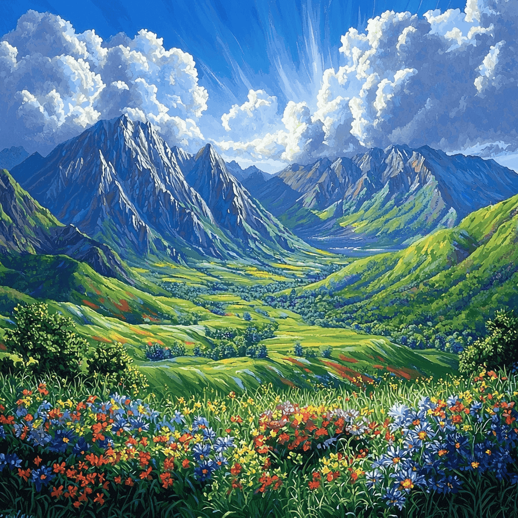 Ecuador's Avenue Of The Volcanoes Paint By Numbers