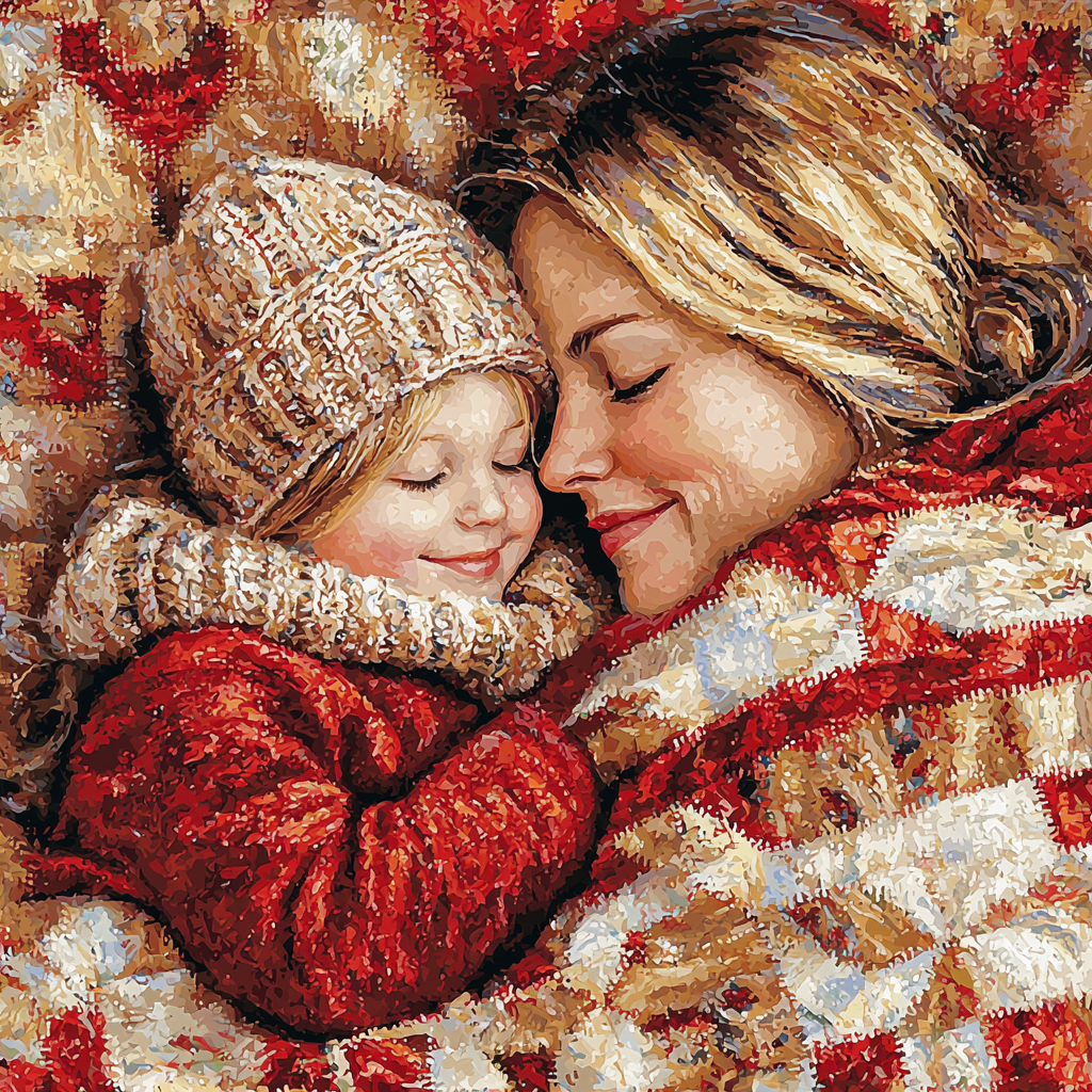 Mother's Cozy Quilt Paint By Color