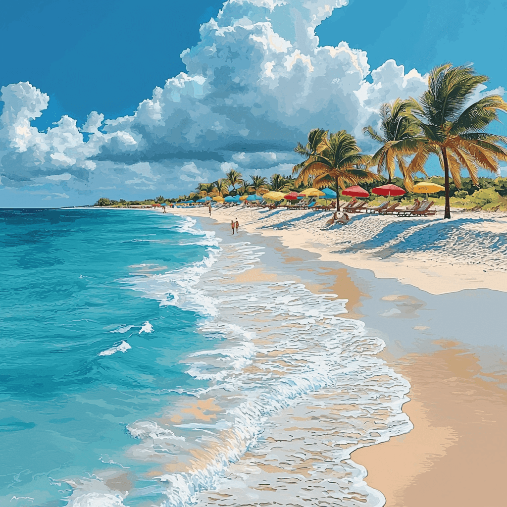 Caribbean Islands Paint By Number