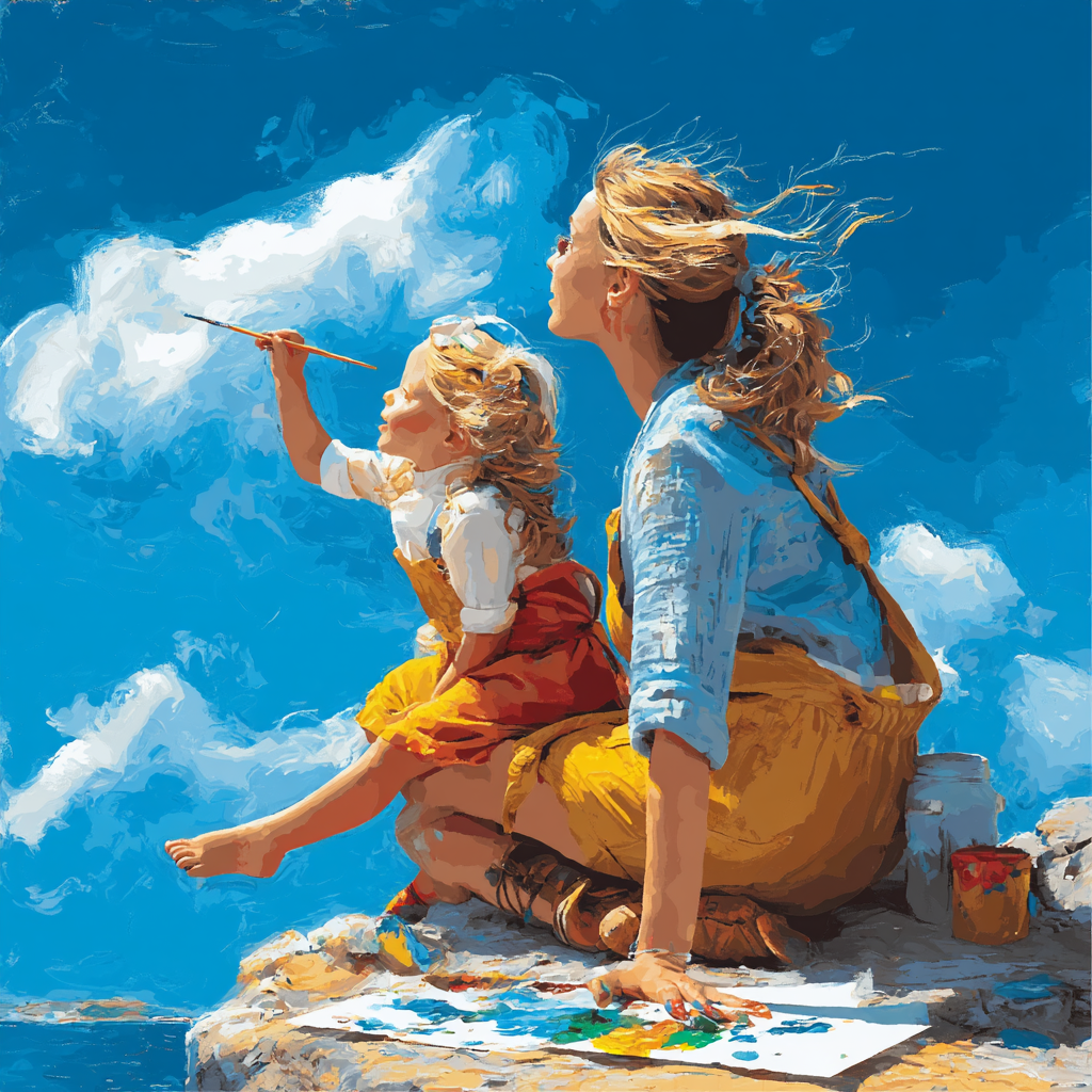 Painting The Sky Number Painting