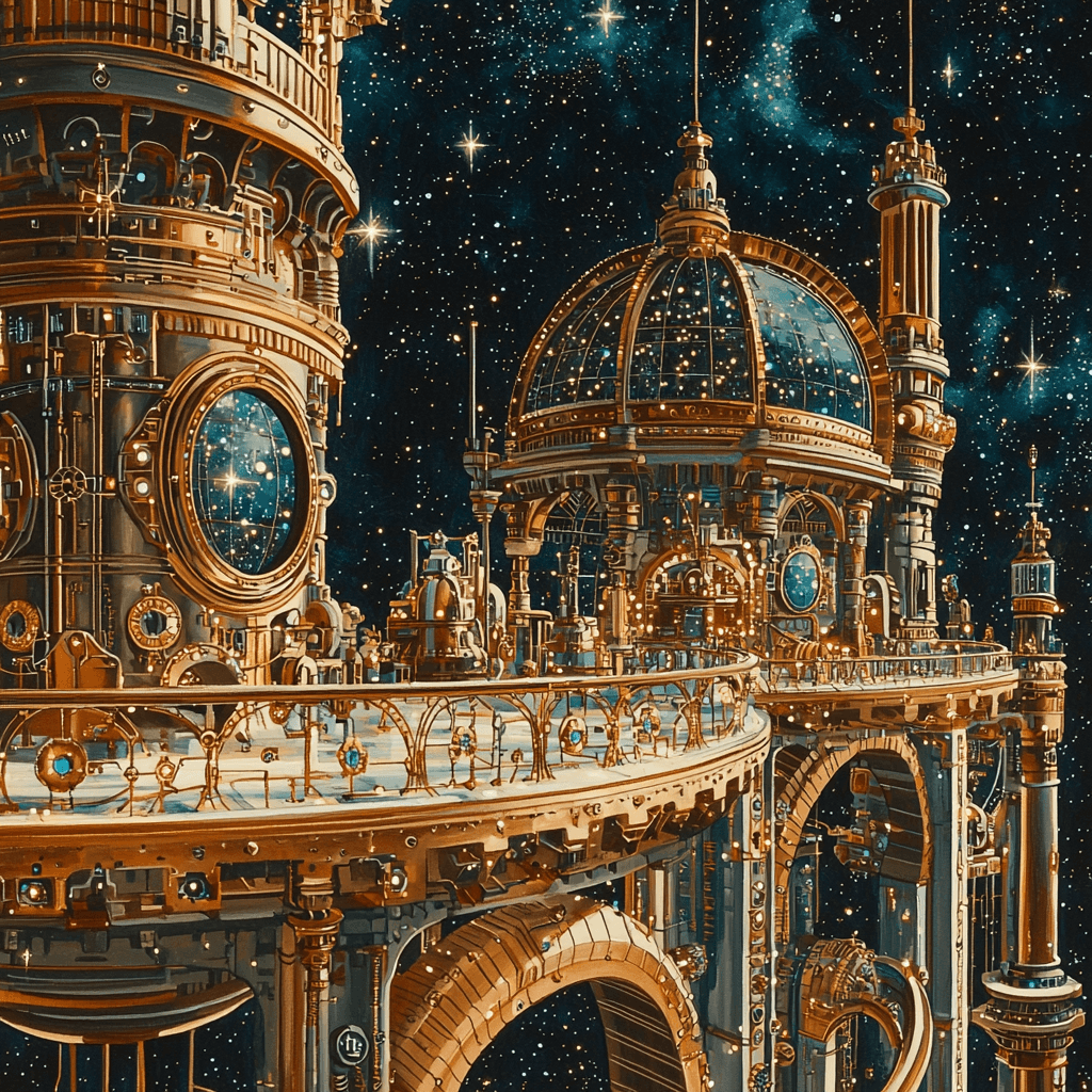 Jules Verne Inspired Verne's Celestial Exploration Paint By Numbers Kits