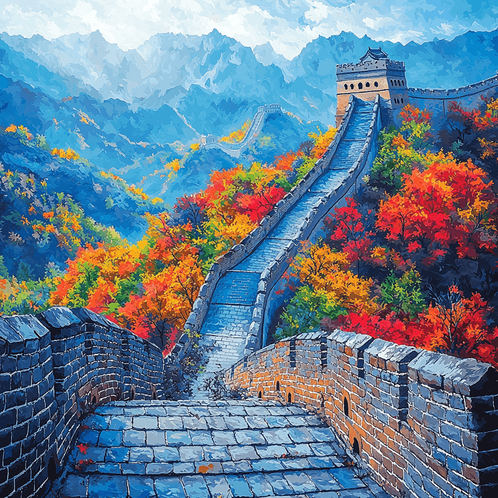 Mutianyu Great Wall - China Paint By Number