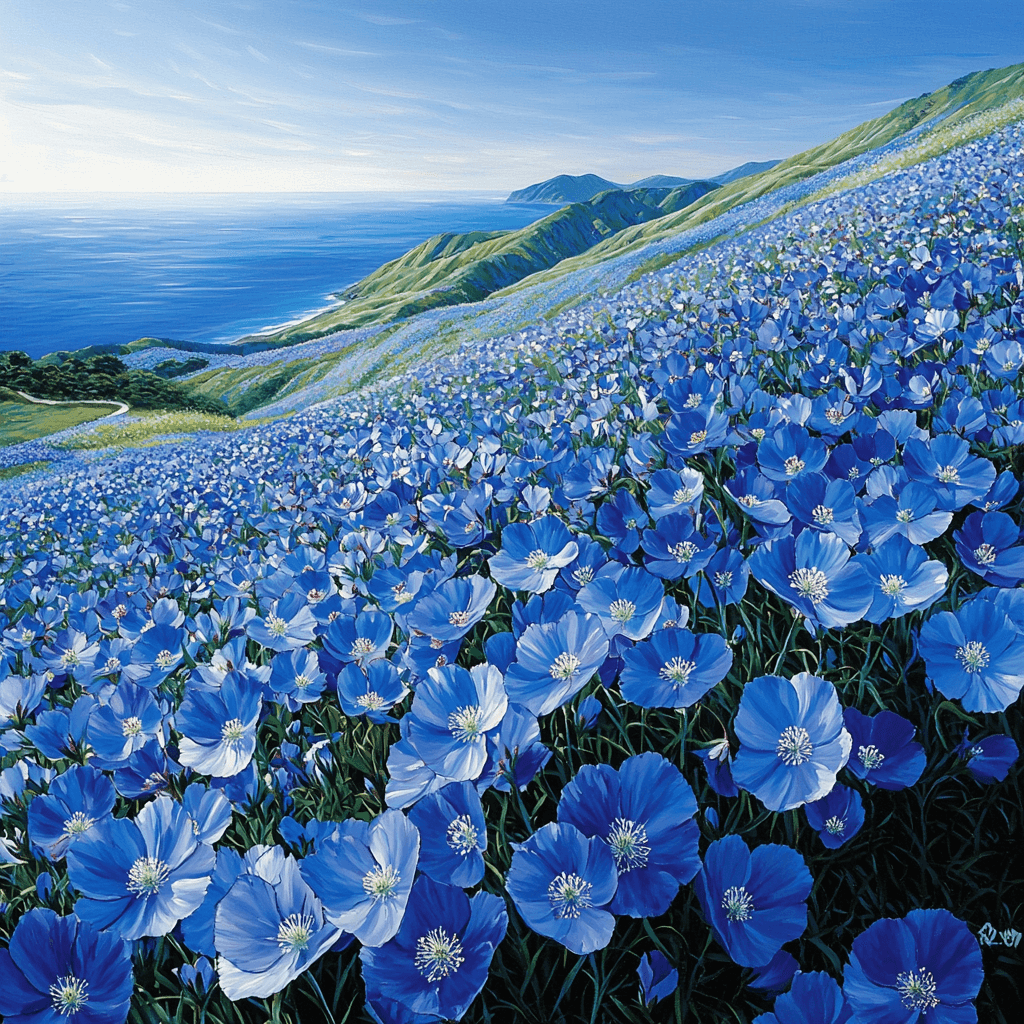 Hitachi Seaside Park - Japan Paint By Numbers Kits