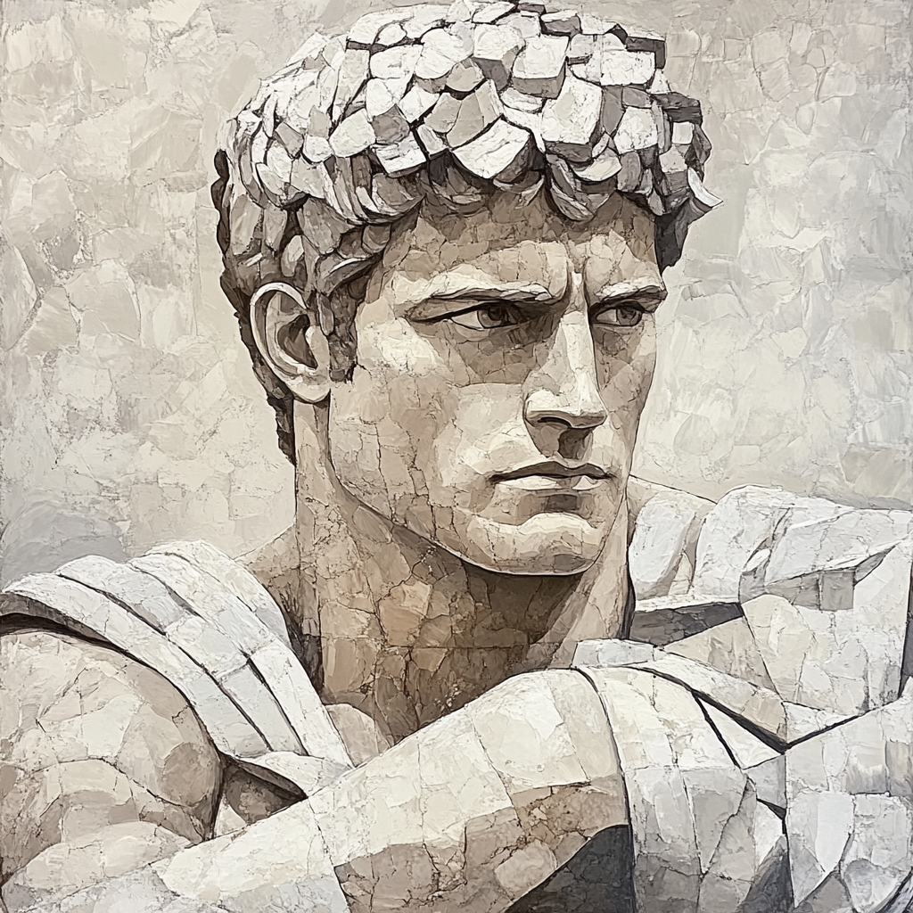 Michelangelo Inspired Heroic Figure paint by numbers